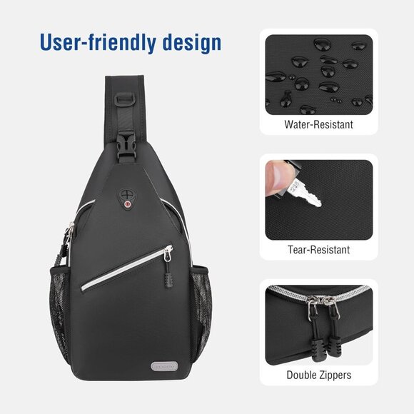 Elegant Water-Resistant Sling Backpack – Perfect for Travel & Outdoor Activities - Picture 5 of 9